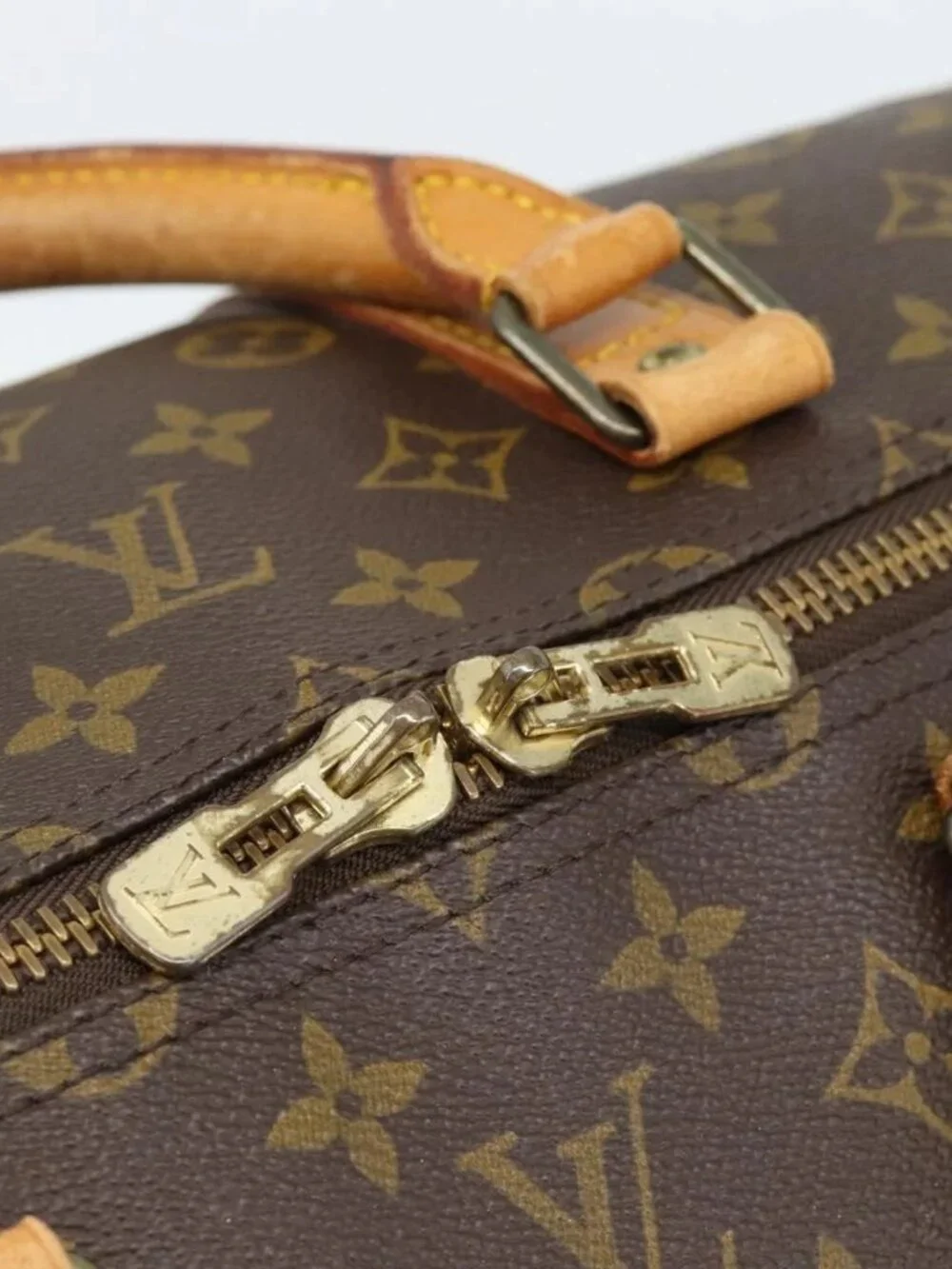 LOUIS VUITTON Monogram Keepall 55 Boston Bag M41424 LV Auth 187801A